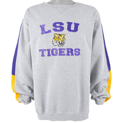 NCAA (NCC) - LSU Tigers Crew Neck Sweatshirt 1990s X-Large