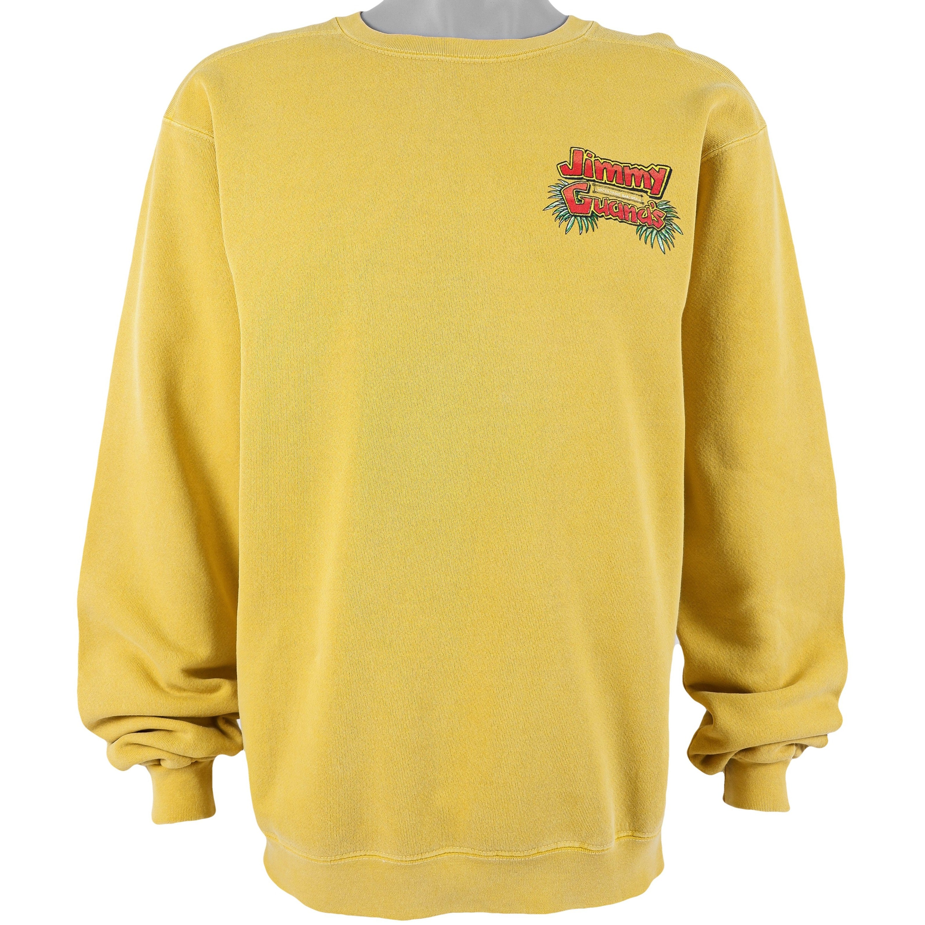 Vintage - Jimmy Guanas Waterfront Bar Crew Neck Sweatshirt 1990s Medium Vintage Retro 