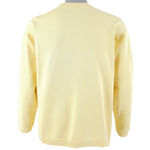 Guess - Yellow Spell-Out Crew Neck Sweatshirt 1990s Medium Vintage Retro