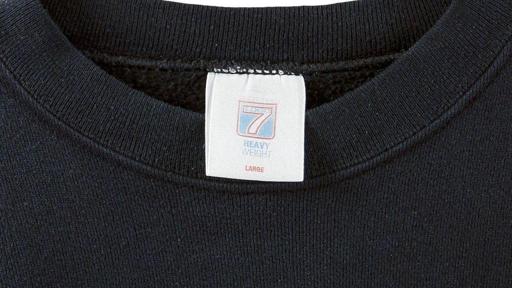 NFL (Logo 7) - Pittsburgh Steelers Crew Neck Sweatshirt 1990s Large Vintage Retro Football