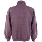 Timberland - Purple Spell-Out 1/4 Zip Sweatshirt 1990s Medium Vintage Retro 