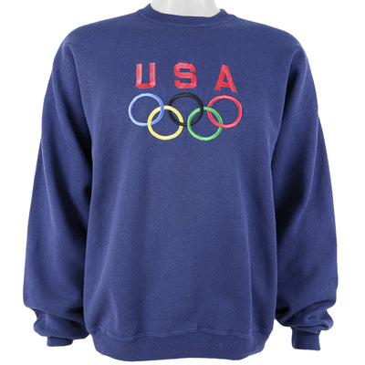 Vintage (Hanes) - USA Olympic Rings Crew Neck Sweatshirt 1996 X-Large