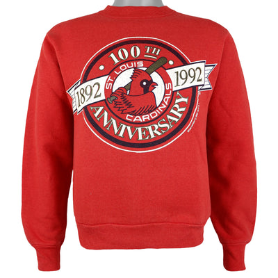 MLB - St. Louis Cardinals, 100th Anniversary Crew Neck Sweatshirt 1992 Medium