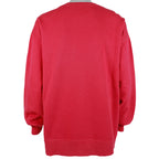Looney Tunes - Red Embroidered Crew Neck Sweatshirt 1990s XX-Large Vintage Retro