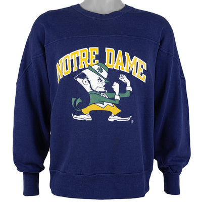Champion - Notre Dame Fighting Irish Crew Neck Sweatshirt 1990s Medium