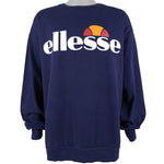 Ellesse - Blue Spell-Out Crew Neck Sweatshirt 1990s XX-Large Vintage Retro