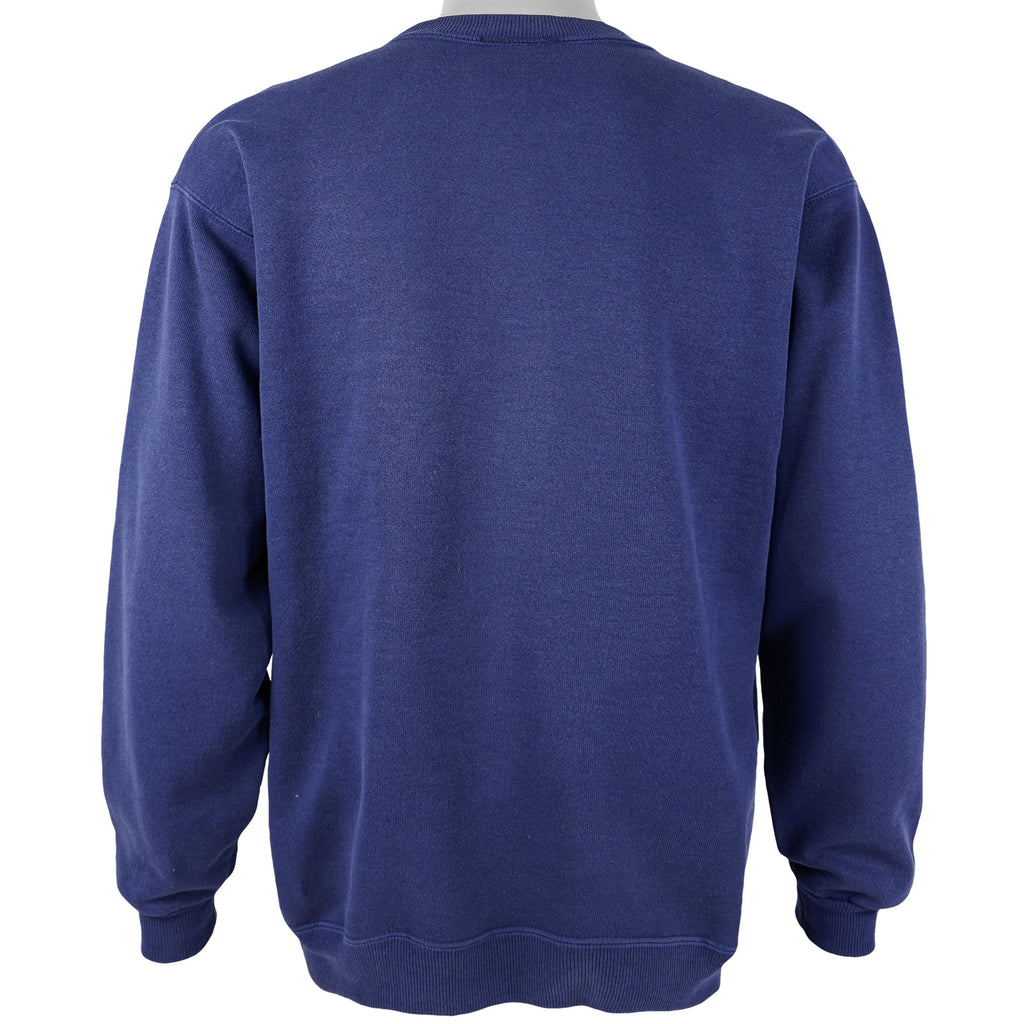 Disney - Blue Tigger Crew Neck Sweatshirt 1990s Medium Vintage Retro