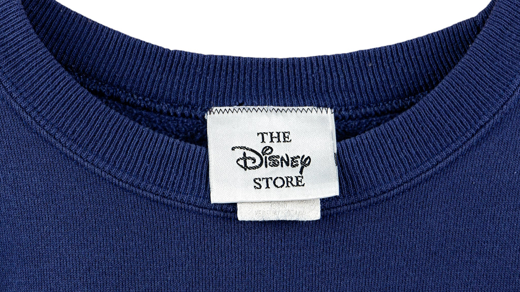 Disney - Blue Tigger Crew Neck Sweatshirt 1990s Medium Vintage Retro