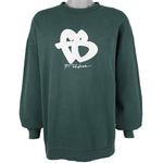 FUBU - Green Big Spell-Out Crew Neck Sweatshirt 1990s X-Large