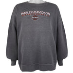 Harley Davidson - Grey Spell-Out Sweatshirt 1990s XXX-Large Vintage Retro