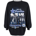 NFL (Tultex) - Dallas Cowboys Spell-Out Sweatshirt 1994 XX-Large Vintage Retro Football 