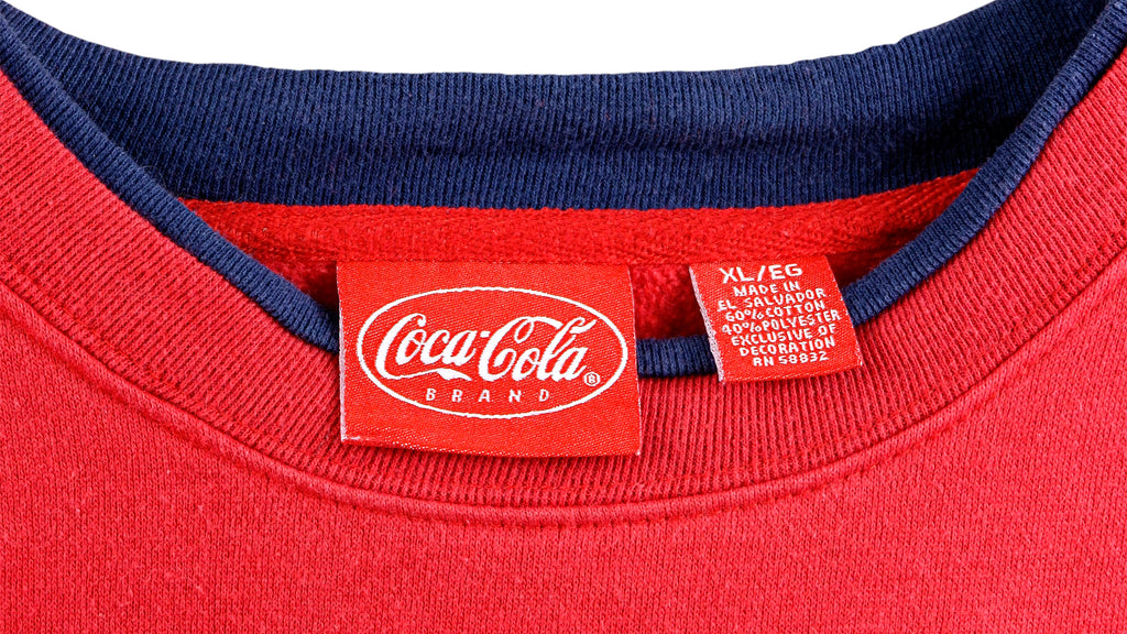 Vintage - Coca-Cola Ice Cold Embroidered Crew Neck Sweatshirt 1990s X-Large Vintage Retro