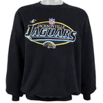 NFL (Logo Athletic) - Jacksonville Jaguars Crew Neck Sweatshirt 1990s Large Vintage Retro Football
