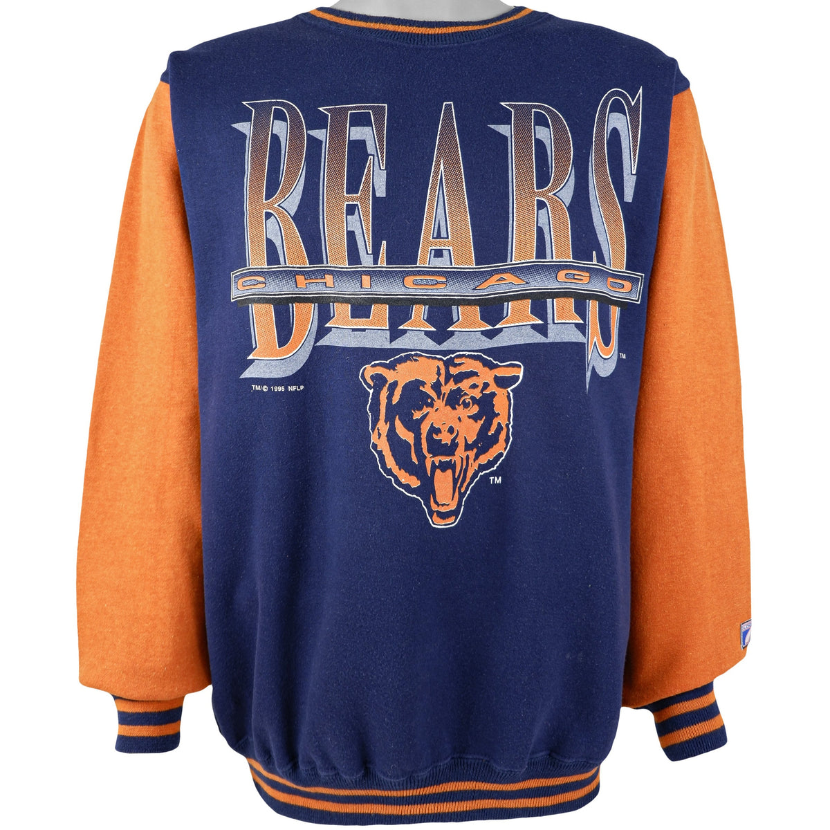 NFL (Logo 7) - Chicago Bears Crew Neck Sweatshirt 1995 Large Vintage Retro Football