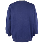 Looney Tunes - Blue Embroidered Crew Neck Sweatshirt 1990s X-Large Vintage Retro