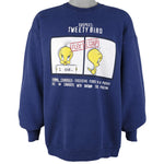Looney Tunes - Tweety Bird Crew Neck Sweatshirt 1990s XX-Large Vintag eRetro