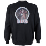 Vintage (Sportwear) - Elvis, The King Forever Crew Neck Sweatshirt 1990s X-Large Vintage Retro