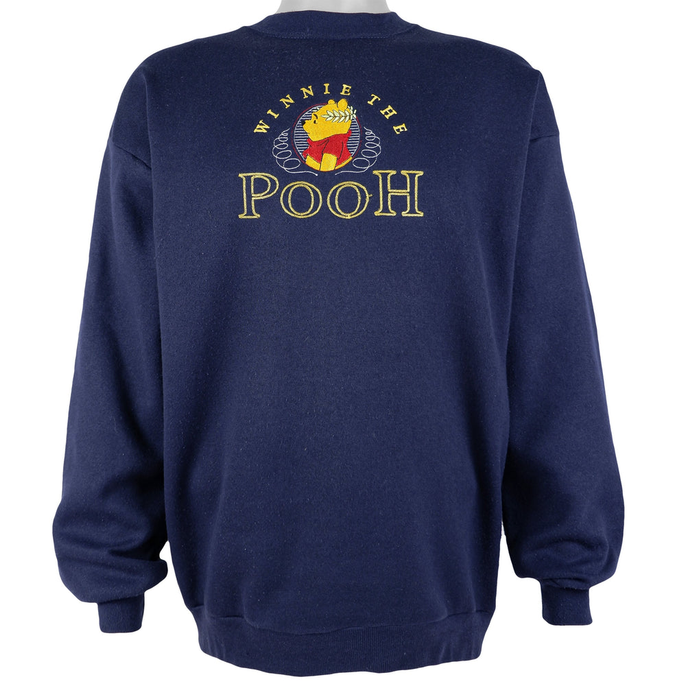Disney - Winnie the Pooh Embroidered Sweatshirt 1990s X-Large Vintage Retro