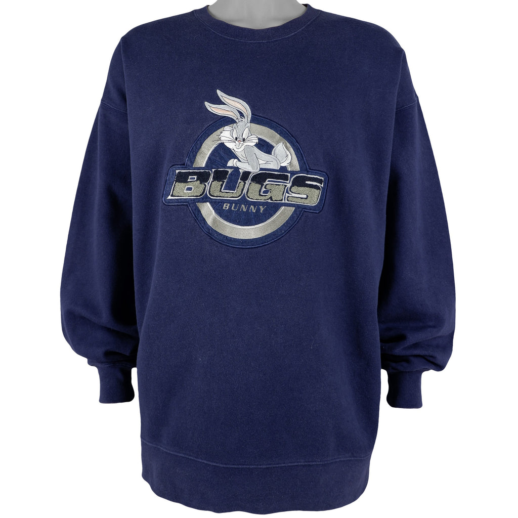 Vintage (WB) - Bugs Bunny Embroidered Crew Neck Sweatshirt 1990s 3X-Large Vintage Retro