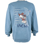 Looney Tunes - Taz Crew Neck Sweatshirt 1990s X-Large Vintage Retro