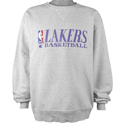 Champion - Los Angeles Lakers Basketball Crew Neck Sweatshirt 1990s XX-Large
