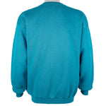NFL (Logo 7) - Miami Dolphins Embroidered Sweatshirt 1990s Large Vintage Retro Football