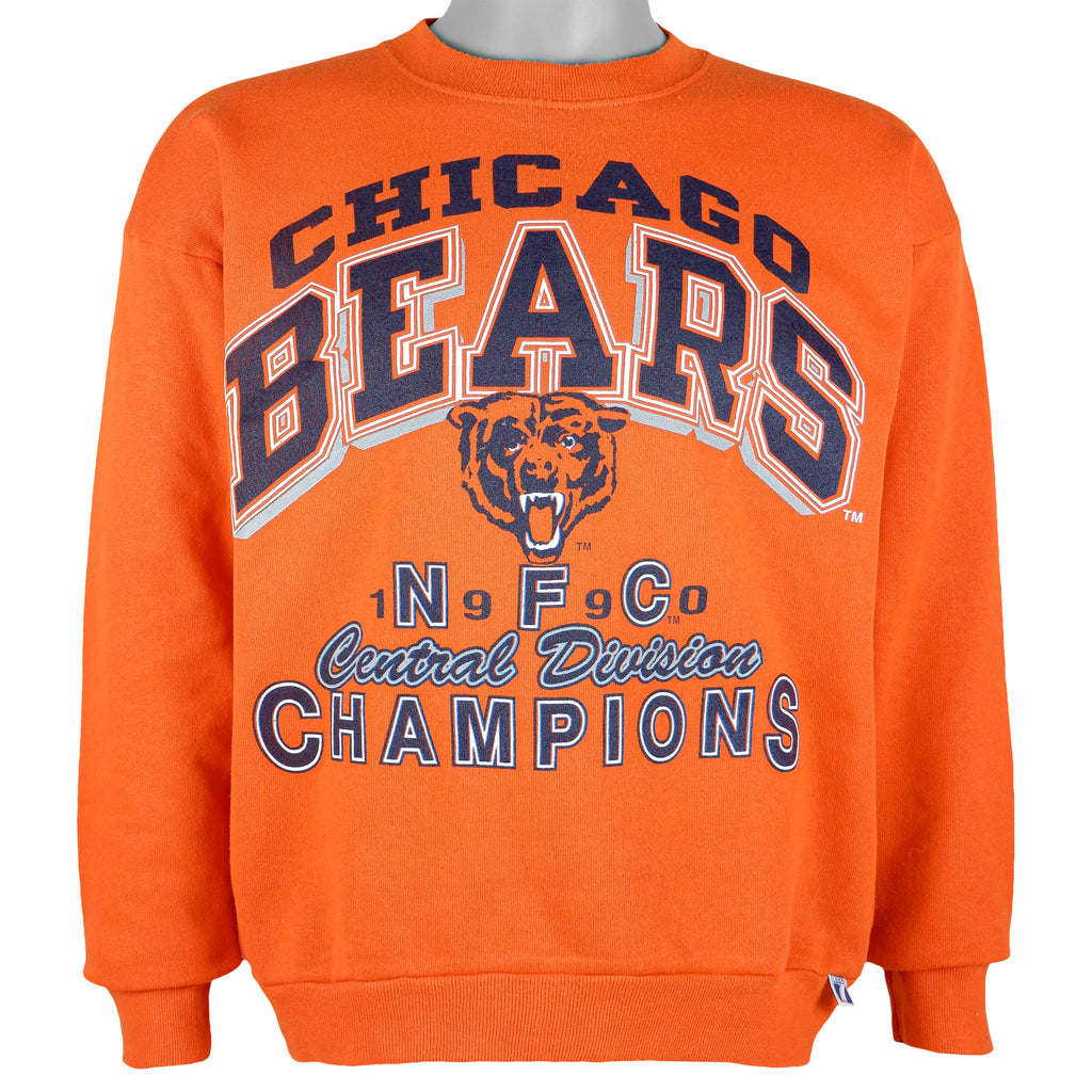 NFL (Logo 7) - Chicago Bears Crew Neck Sweatshirt 1990 Large Vintage Retro Football
