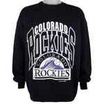 MLB (Jostens) - Colorado Rockies Deadstock Crew Neck Sweatshirt 1991 Large Vintage Retro Baseball