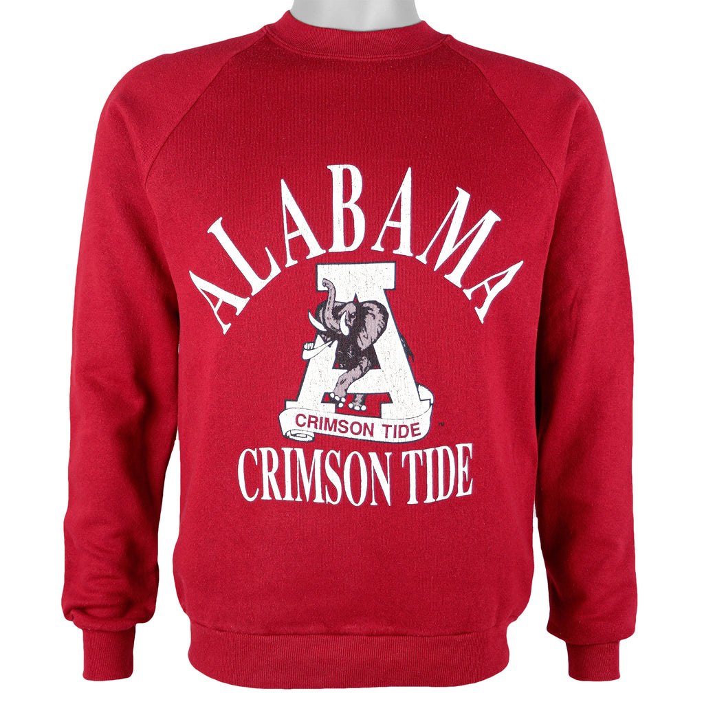 NCAA (Jerzees) - Alabama Crimson Tide Crew Neck Sweatshirt 1990s Medium Vintage Retro Football College