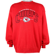 NFL (Lee) - Kansas City Chiefs Crew Neck Sweatshirt 1990s Large Vintage Retro Football
