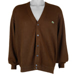 Lacoste (IZOD) - Dark Brown Button-Up Cardigan X-Large