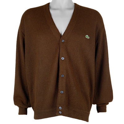 Lacoste (IZOD) - Dark Brown Button-Up Cardigan X-Large