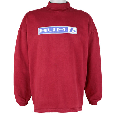 Vintage - BUM Equipment Spell-Out Turtleneck Sweatshirt 1990s Medium