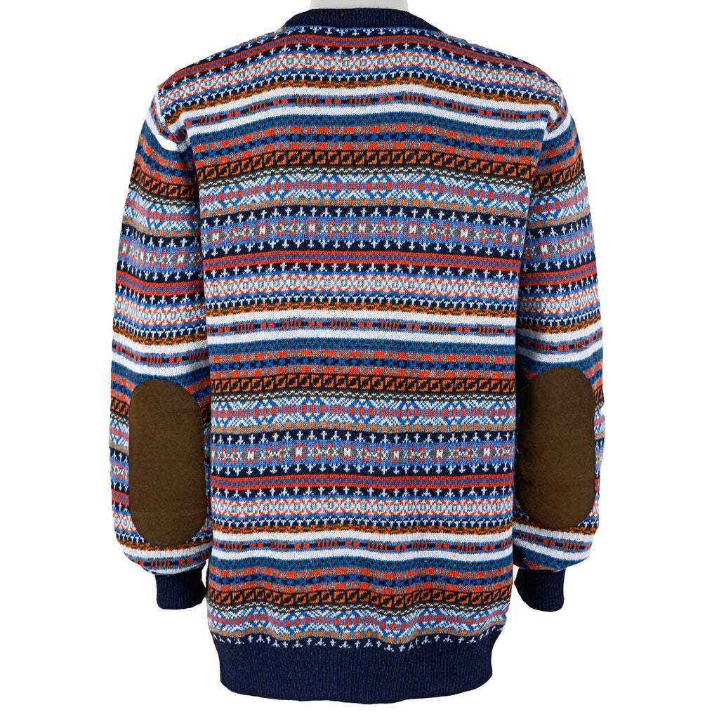 Vintage (Barbour) - Stripes Crew Neck Knit Sweater 1990s X-Large Vintage Retro