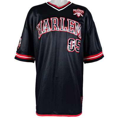 FUBU - Black Harlem Spell-Out Jersey 1990s 3X-Large