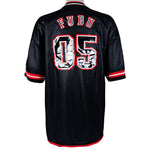FUBU - Black Salem 05 Spell-Out Jersey 1990s 3X-Large Vintage Retro