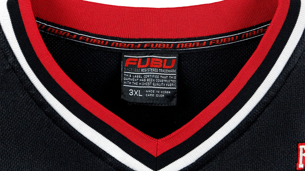 FUBU - Black Salem 05 Spell-Out Jersey 1990s 3X-Large Vintage Retro