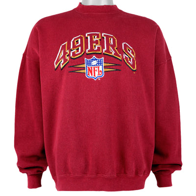 NFL (Logo Athletic) - San Francisco 49ers Spell-Out Sweatshirt 1990s X-Large