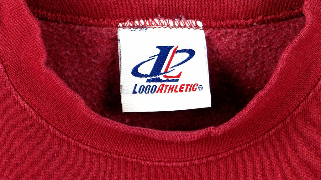 NFL (Logo Athletic) - San Francisco 49ers Spell-Out Sweatshirt 1990s X-Large Vintage Retro Football
