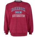 Reebok - Red Big Spell-Out Crew Neck Sweatshirt 1990s Medium Vintage Retro