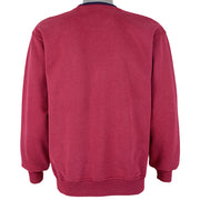Reebok - Red Big Spell-Out Crew Neck Sweatshirt 1990s Medium Vintage Retro