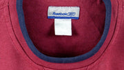 Reebok - Red Big Spell-Out Crew Neck Sweatshirt 1990s Medium Vintage Retro