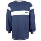 Nike - Blue Spell-Out Crew Neck Sweatshirt 1990s X-Large Vintage Retro