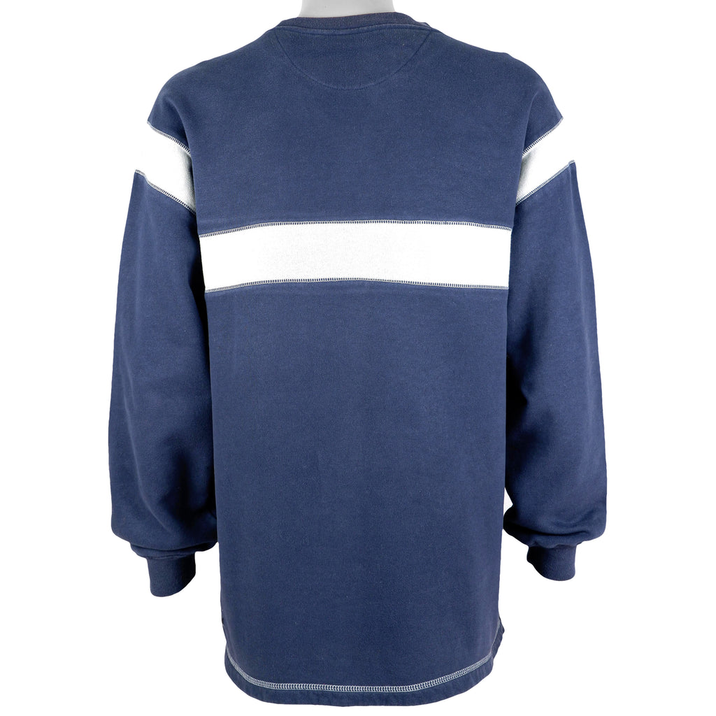 Nike - Blue Spell-Out Crew Neck Sweatshirt 1990s X-Large Vintage Retro