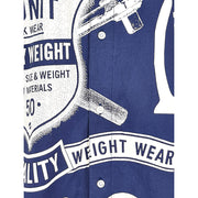 Vintage (G Unit) - Blue Over Printed Spell-Out Button Up T-Shirt 2000s XXX-Large Vintage Retro