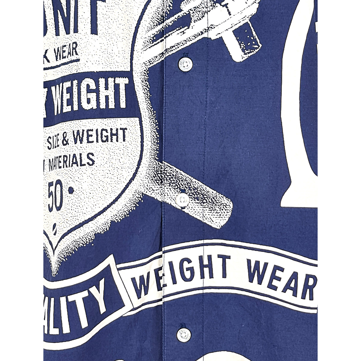 Vintage (G Unit) - Blue Over Printed Spell-Out Button Up T-Shirt 2000s XXX-Large Vintage Retro