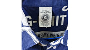 Vintage (G Unit) - Blue Over Printed Spell-Out Button Up T-Shirt 2000s XXX-Large Vintage Retro