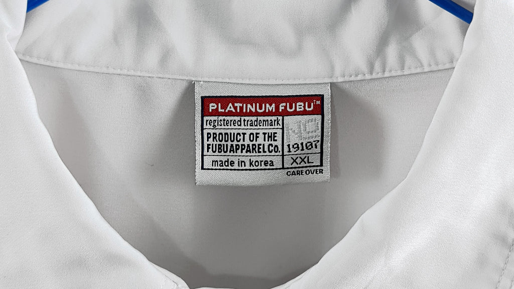 FUBU - Brown Hornet Button-Up T-Shirt 1990s XX-Large Vintage Retro