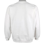 Wilson - White Big Spell-Out Crew Neck Sweatshirt 1990s Large Vintage Retro