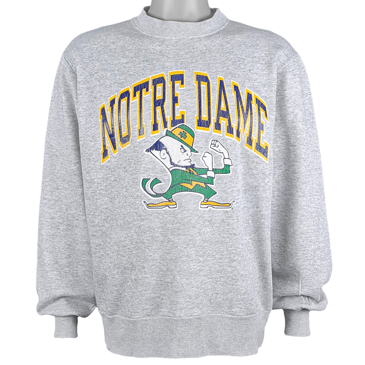 NCAA - Notre Dame Fighting Irish Crew Neck Sweatshirt 1990s Large Vintage Retro Football college